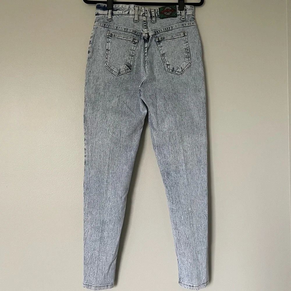 Vintage Watch LA High Waisted Straight Leg Acid Wash Jeans